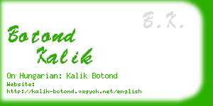 botond kalik business card